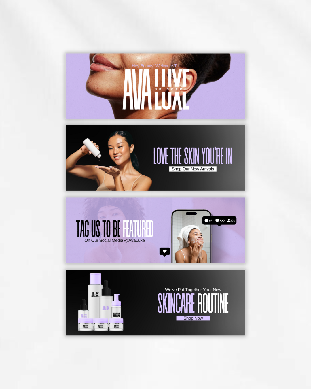 Website Banner Design Set (4)