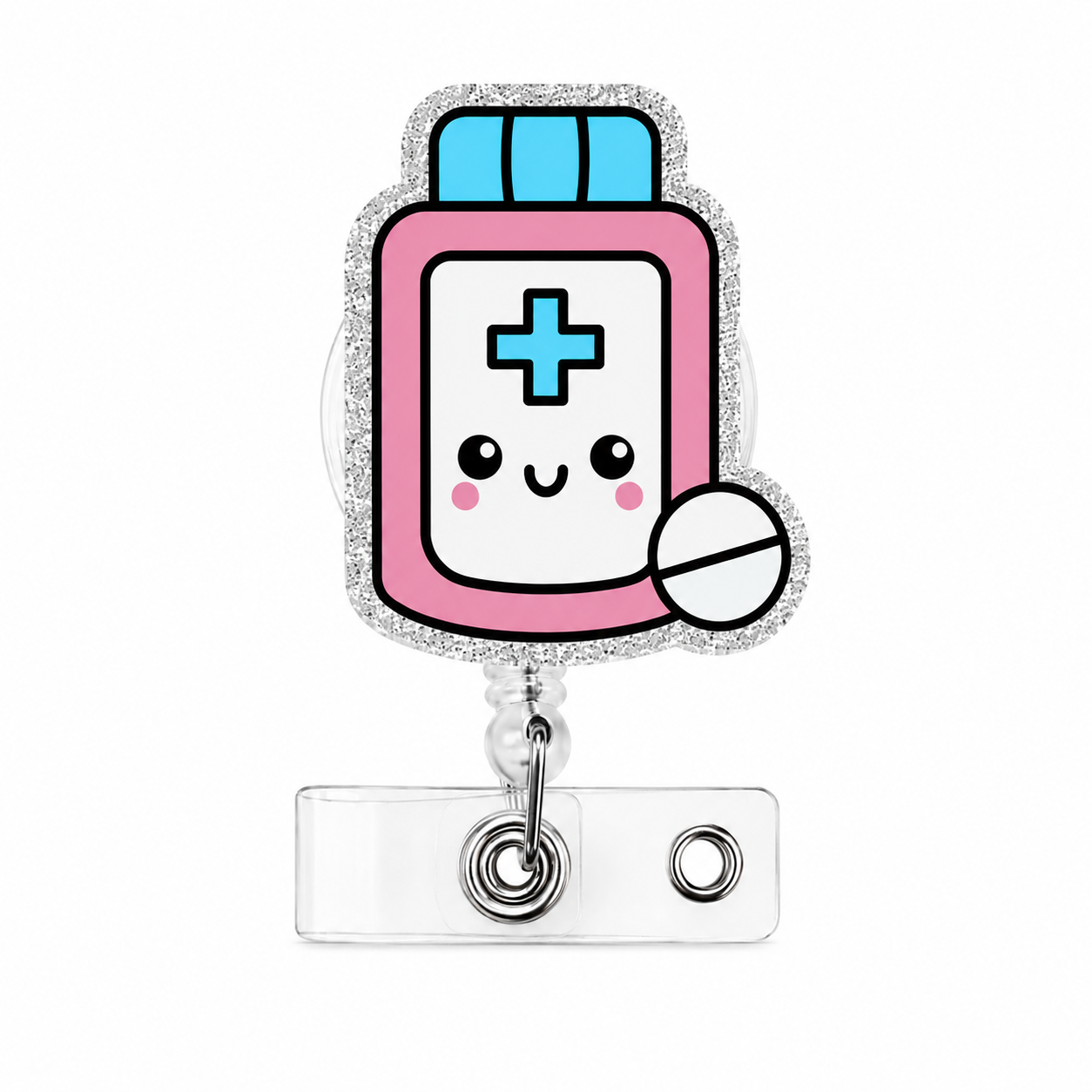 Medicine Bottle Badge Reel