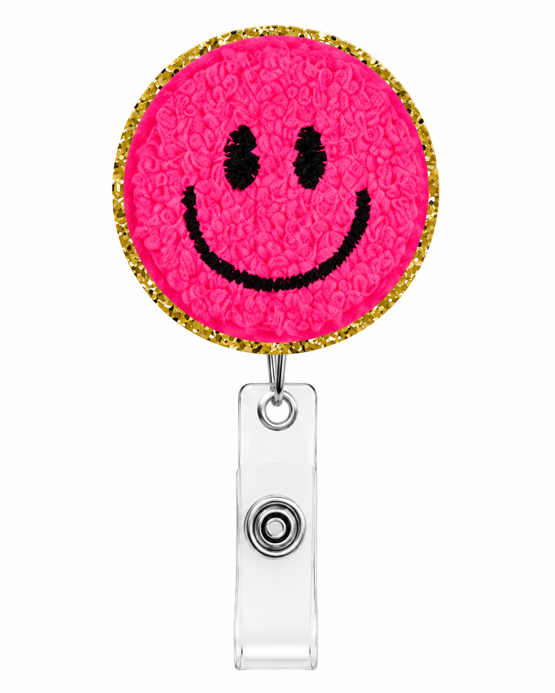 Smiley Face Badge Reel