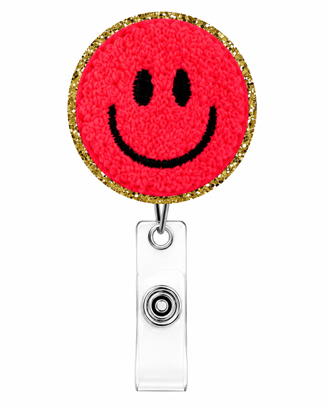 Smiley Face Badge Reel