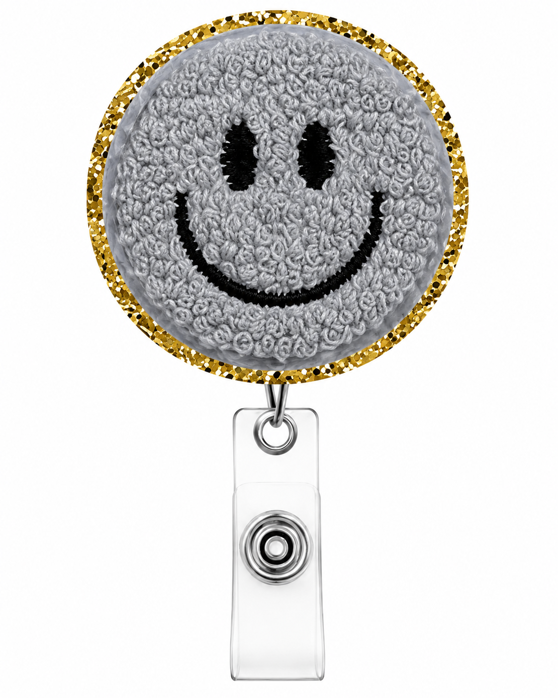 Smiley Face Badge Reel